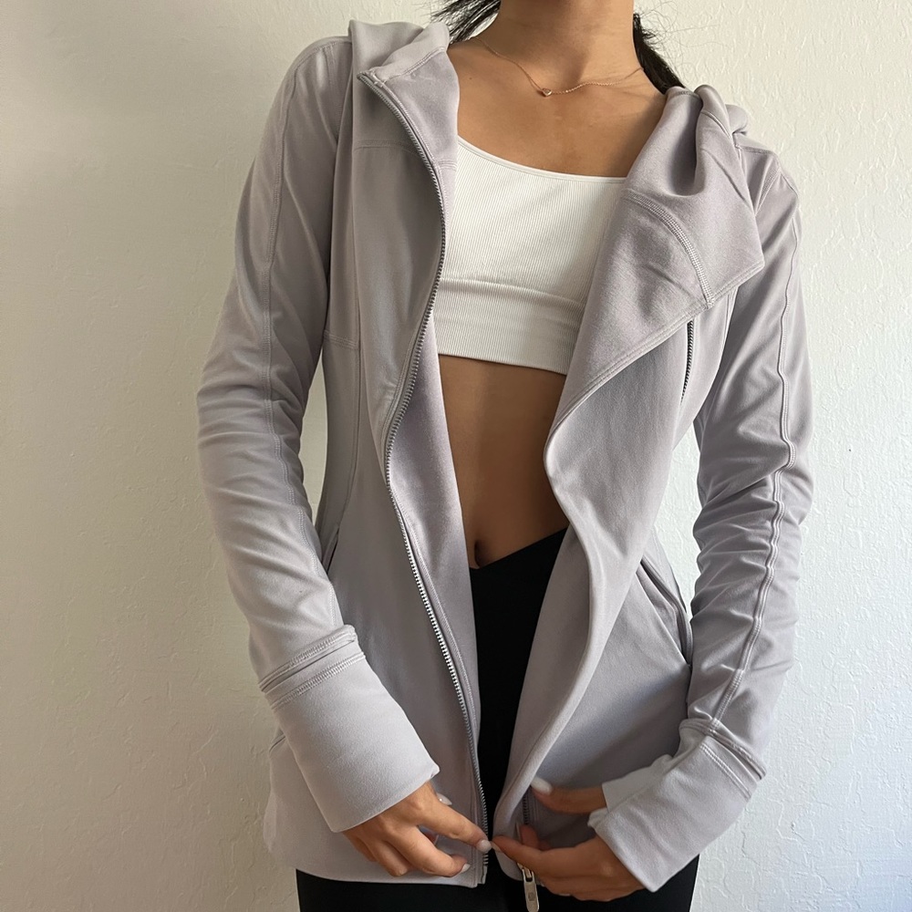 Lilac Lululemon Nulu Zip up with Hood